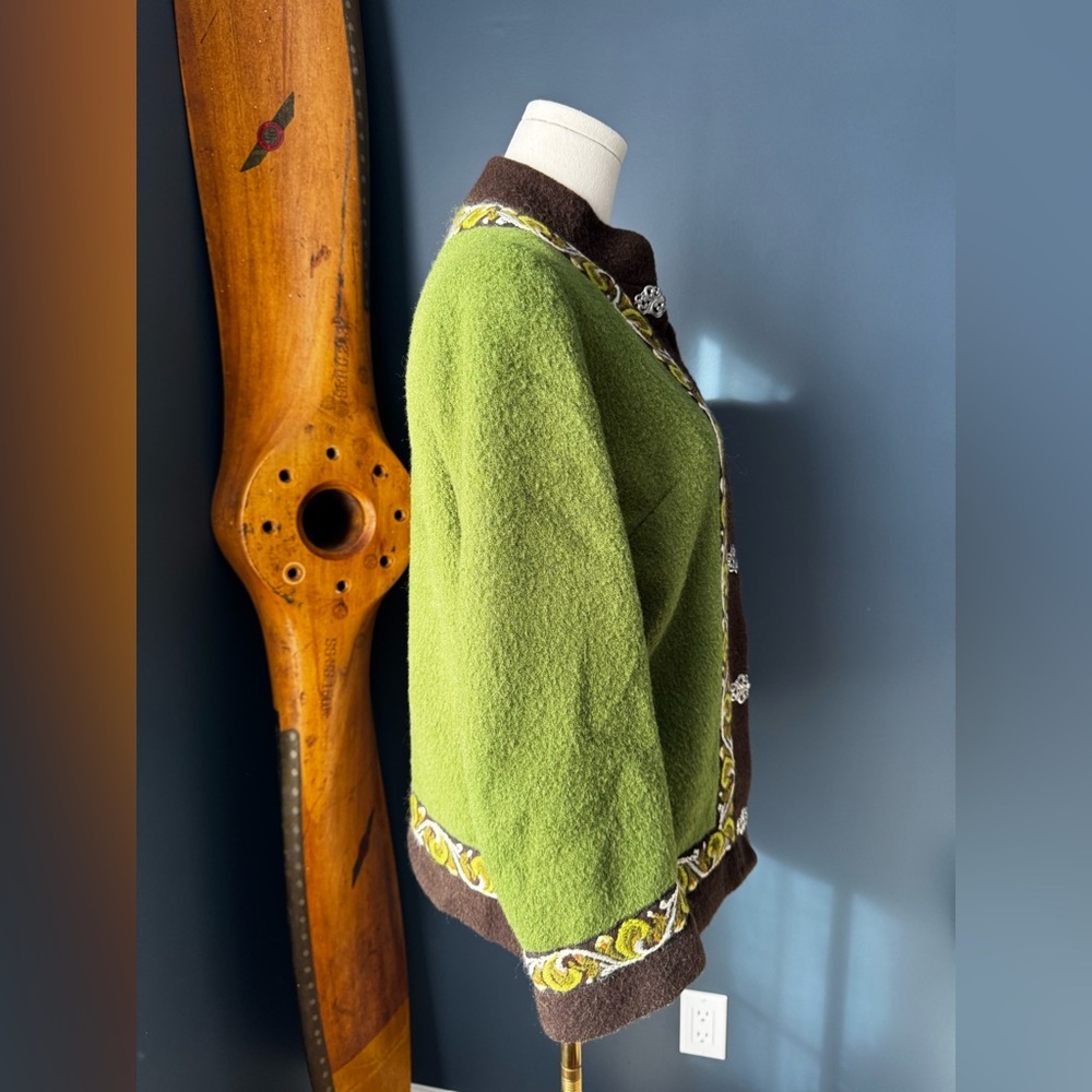 Norwegian Embroidered Wool Jacket - Picture 9 of 13